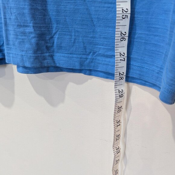 Hugo Boss Pima Cotton Azure Blue T-Shirt Luxury Normcore 28.5 Inches L - Picture 5 of 6